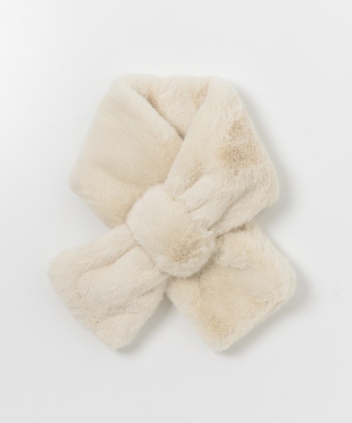 URBAN RESEARCH（アーバンリサーチ）の「フェイクファーマフラー（マフラー・レディース・ブラック/アイボリー/ブラウン・-）」の10枚目の写真