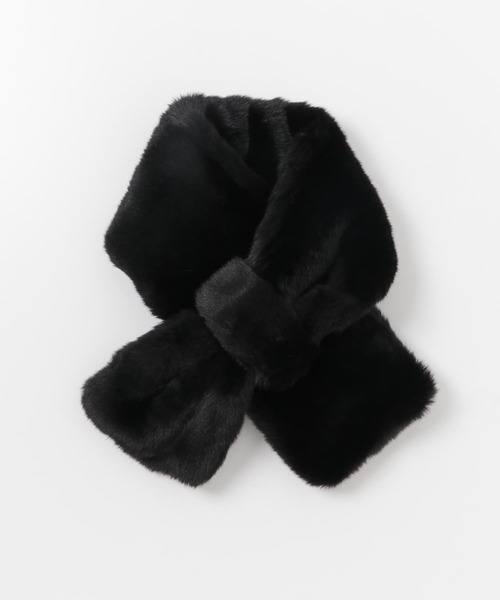 URBAN RESEARCH（アーバンリサーチ）の「フェイクファーマフラー（マフラー・レディース・ブラック/アイボリー/ブラウン・-）」の11枚目の写真