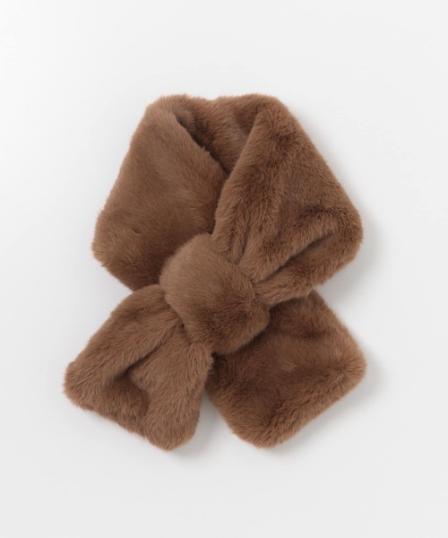 URBAN RESEARCH（アーバンリサーチ）の「フェイクファーマフラー（マフラー・レディース・ブラック/アイボリー/ブラウン・-）」の12枚目の写真