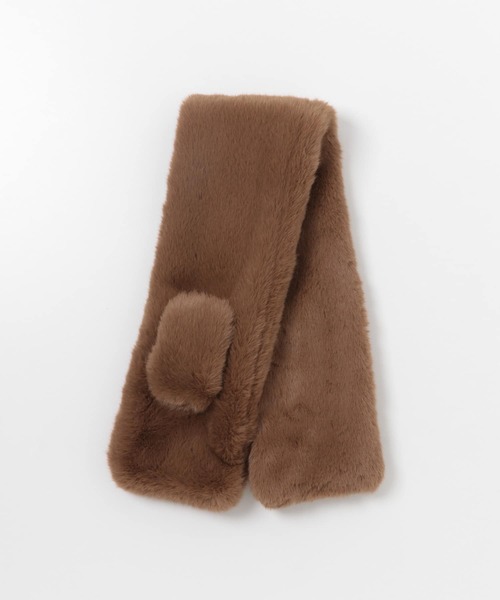 URBAN RESEARCH（アーバンリサーチ）の「フェイクファーマフラー（マフラー・レディース・ブラック/アイボリー/ブラウン・-）」の13枚目の写真