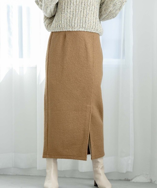 fifth（フィフス）の「【スタイリストレコメンド】サイドスリットブークレスカート（スカート・レディース・ライトグリーン/ベージュ/ブラック・S/M）」の2枚目の写真