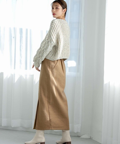 fifth（フィフス）の「【スタイリストレコメンド】サイドスリットブークレスカート（スカート・レディース・ライトグリーン/ベージュ/ブラック・S/M）」の9枚目の写真