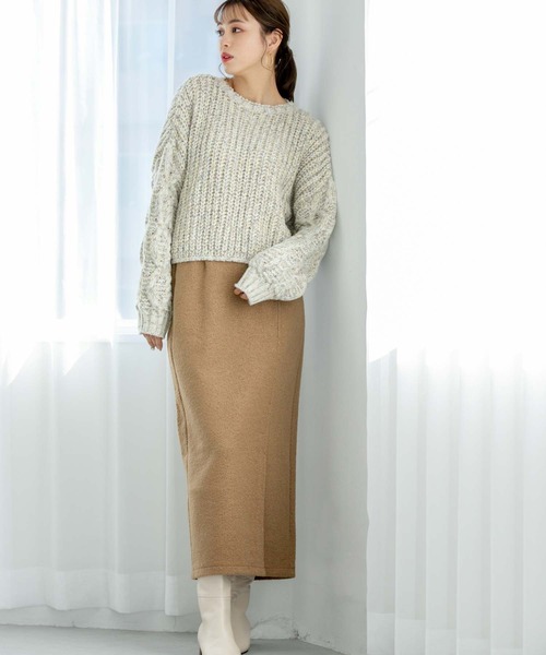 fifth（フィフス）の「【スタイリストレコメンド】サイドスリットブークレスカート（スカート・レディース・ライトグリーン/ベージュ/ブラック・S/M）」の10枚目の写真