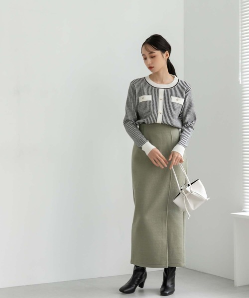 fifth（フィフス）の「【スタイリストレコメンド】サイドスリットブークレスカート（スカート・レディース・ライトグリーン/ベージュ/ブラック・S/M）」の20枚目の写真