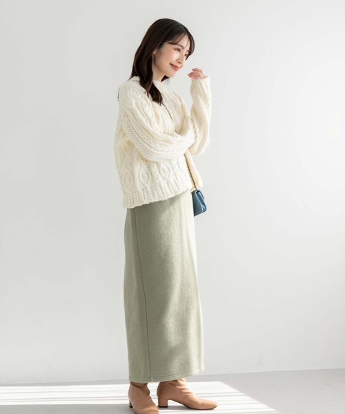 fifth（フィフス）の「【スタイリストレコメンド】サイドスリットブークレスカート（スカート・レディース・ライトグリーン/ベージュ/ブラック・S/M）」の15枚目の写真