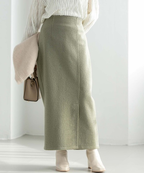 fifth（フィフス）の「【スタイリストレコメンド】サイドスリットブークレスカート（スカート・レディース・ライトグリーン/ベージュ/ブラック・S/M）」の4枚目の写真