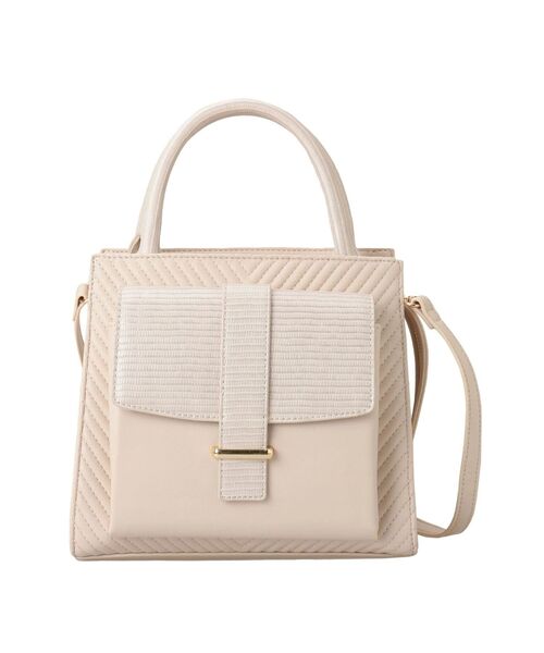 RESEXXY（リゼクシー）の「キルティングポイントハンドバッグ（ハンドバッグ・レディース・アイボリー/ブラック/ピンク・FREE）」の13枚目の写真