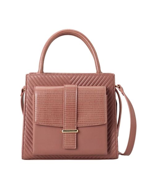 RESEXXY（リゼクシー）の「キルティングポイントハンドバッグ（ハンドバッグ・レディース・アイボリー/ブラック/ピンク・FREE）」の14枚目の写真