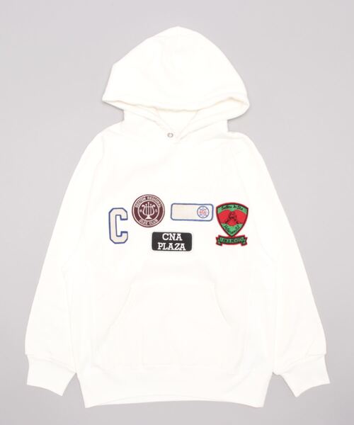 koe(コエ)の「ワッペンリメイクパーカーW(パーカー・レディース・C/A/B・L/S/M)」の3枚目の写真