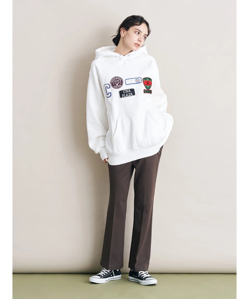 koe(コエ)の「ワッペンリメイクパーカーW(パーカー・レディース・C/A/B・L/S/M)」の12枚目の写真