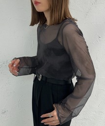 柄シアートップス【ZOZOTOWN限定アイテム】