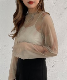 柄シアートップス【ZOZOTOWN限定アイテム】