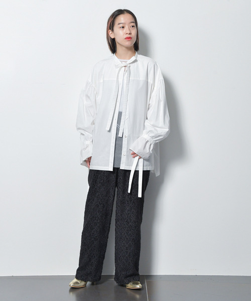 セール】BOW TIE PUFF ブラウス（シャツ/ブラウス）｜CITYSHOP