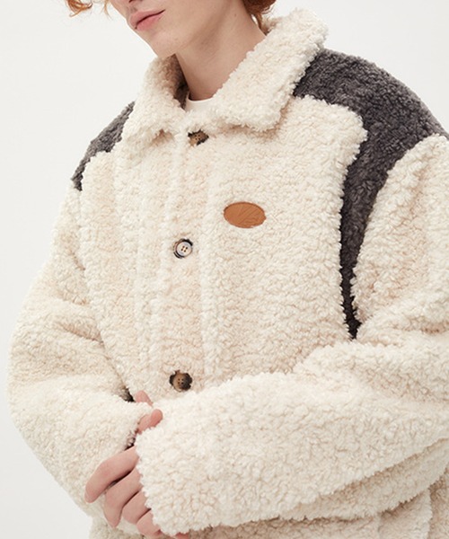 aimoha(アイモハ)の「バイカラーボアブルゾン(ブルゾン・メンズ・ホワイト/ブラック・X-LARGE/LARGE/MEDIUM)」の14枚目の写真