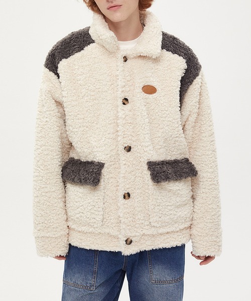 aimoha(アイモハ)の「バイカラーボアブルゾン(ブルゾン・メンズ・ホワイト/ブラック・X-LARGE/LARGE/MEDIUM)」の16枚目の写真