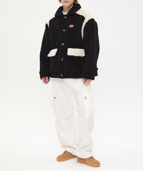 aimoha(アイモハ)の「バイカラーボアブルゾン(ブルゾン・メンズ・ホワイト/ブラック・X-LARGE/LARGE/MEDIUM)」の18枚目の写真