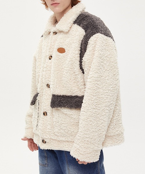 aimoha(アイモハ)の「バイカラーボアブルゾン(ブルゾン・メンズ・ホワイト/ブラック・X-LARGE/LARGE/MEDIUM)」の22枚目の写真