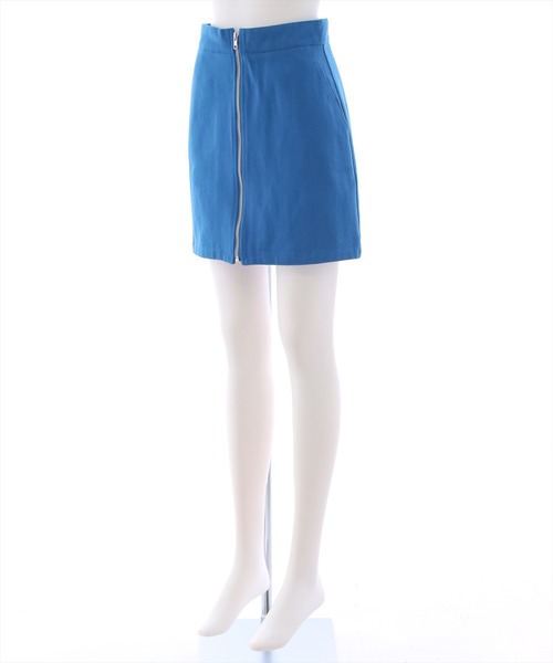 clear(クリア)の「フロントジップデニムミニスカート(スカート・レディース・ブラック/サンドベージュ/ブルー・M/S)」の4枚目の写真