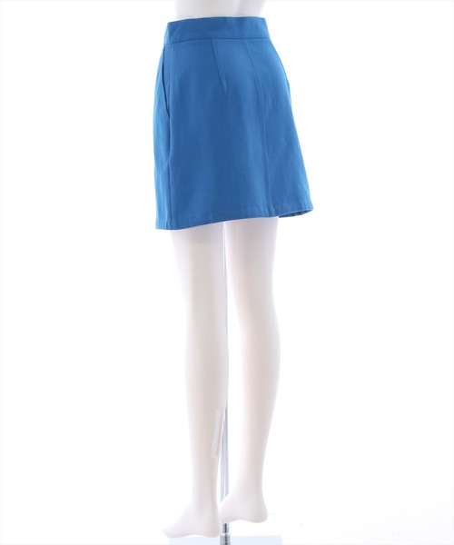 clear(クリア)の「フロントジップデニムミニスカート(スカート・レディース・ブラック/サンドベージュ/ブルー・M/S)」の6枚目の写真