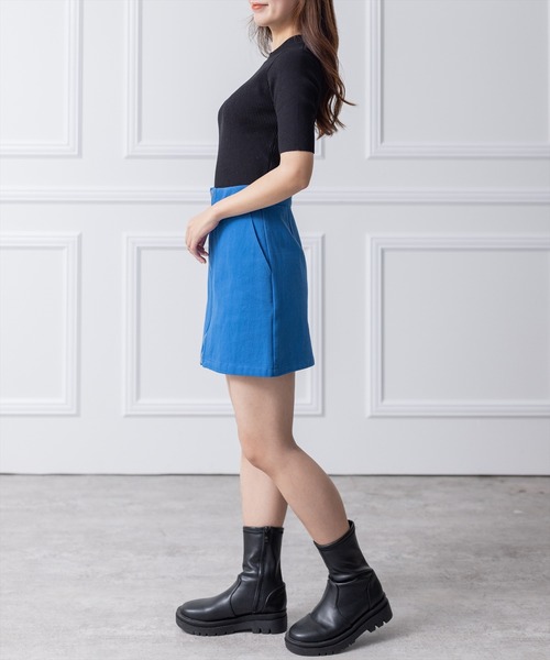 clear(クリア)の「フロントジップデニムミニスカート(スカート・レディース・ブラック/サンドベージュ/ブルー・M/S)」の18枚目の写真