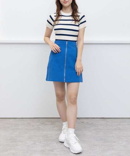 clear(クリア)の「フロントジップデニムミニスカート(スカート・レディース・ブラック/サンドベージュ/ブルー・M/S)」の20枚目の写真