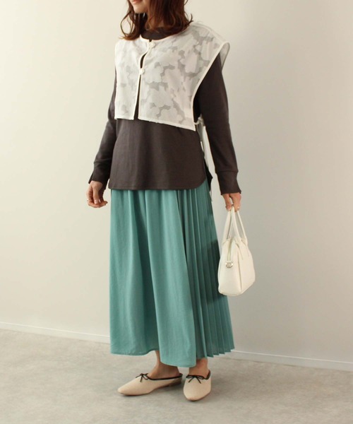 toucher du brise（トゥシェドブリーズ）の「シアー花柄ジャガード ビスチェ（ベスト・レディース・クリーム/ブラック/オフホワイト・M）」の16枚目の写真