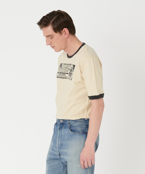 70年代Levi's ベージュ Tシャツ ヴィンテージ　染み込み　ACRON 70年代Levi's ベージュ Tシャツ ヴィンテージ 染み込み ACRON Levi's