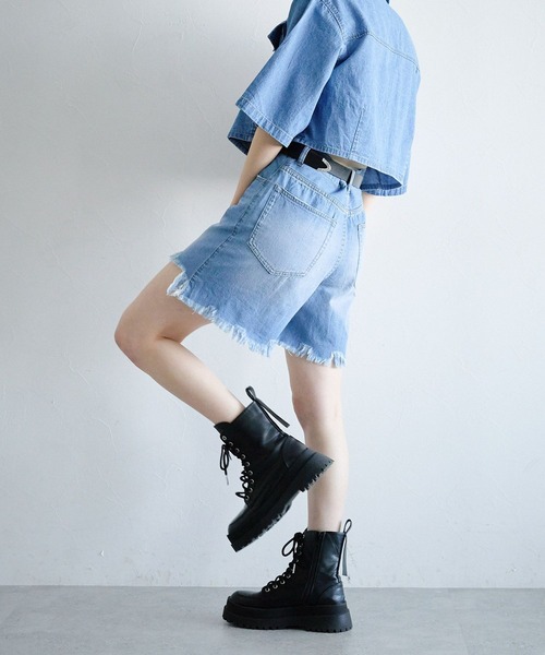 PAGEBOY（ページボーイ）の「カットオフデニムショートパンツ（その他