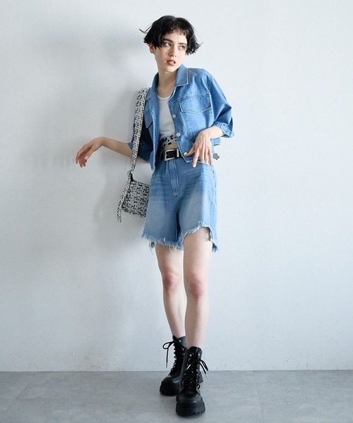 PAGEBOY（ページボーイ）の「カットオフデニムショートパンツ（その他