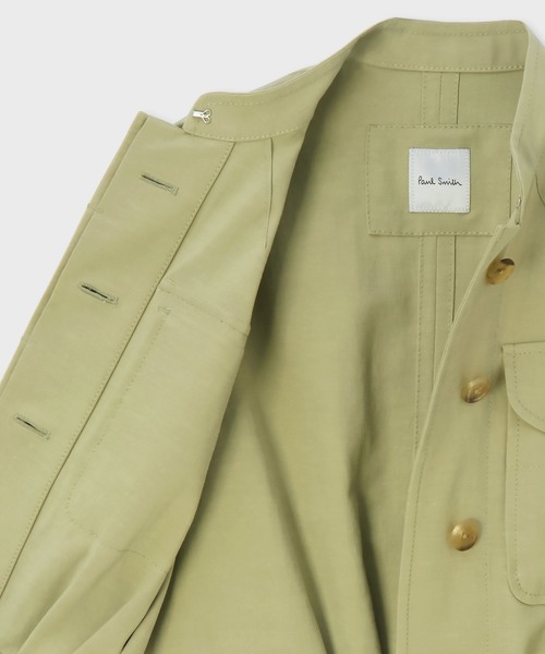 Paul Smith（ポールスミス）の「ウィメンズ リネンミックス ブルゾン / 135024 271J（ブルゾン・レディース・ブラック/ライトグリーン・42/40/38）」の3枚目の写真