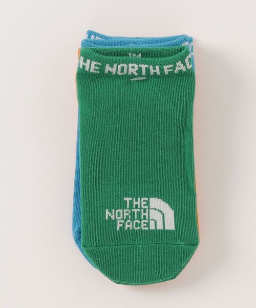 THE NORTH FACE（ザノースフェイス）の「ザ ノース フェイス THE NORTH FACE K Ankle 3P_キッズ アンクル3P（ソックス/靴下・キッズ・グリーン/ブラック×ホワイト/レッド・J/M/J/L）」の3枚目の写真