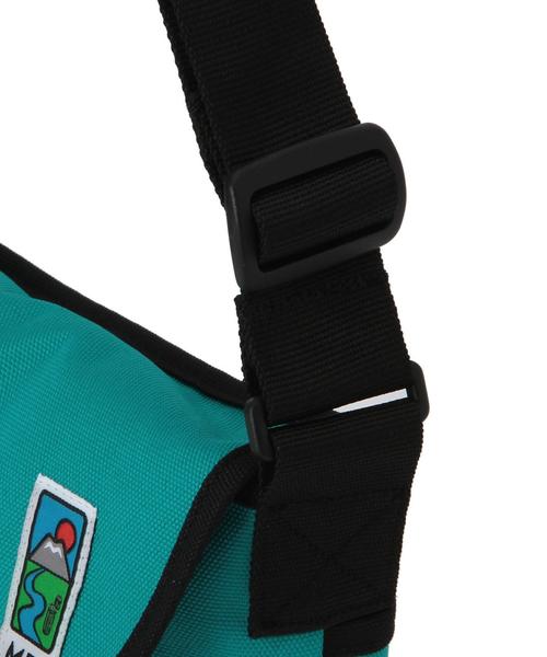 green label relaxing（グリーンレーベルリラクシング）の「green label relaxing別注MEI メッセンジャー/ワッペン◆（ショルダーバッグ・キッズ・グレー/ピンク/ターコイズブルー・フリー）」の7枚目の写真