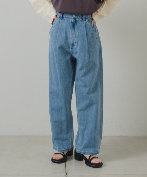 WHIMSIC(ウィムジック)の「【UNISEX/サイズ展開あり】デニムワークパンツ(デニムパンツ・メンズ・ブルー・2/1)」の1枚目の写真