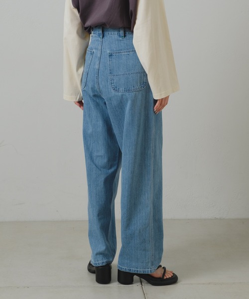 WHIMSIC(ウィムジック)の「【UNISEX/サイズ展開あり】デニムワークパンツ(デニムパンツ・メンズ・ブルー・2/1)」の2枚目の写真