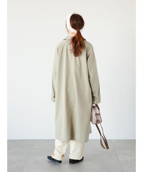 ehka sopo（エヘカソポ）の「ステンカラーコート（ステンカラーコート・レディース・カーキ/グレー/ベージュ・ﾌﾘ-）」の6枚目の写真
