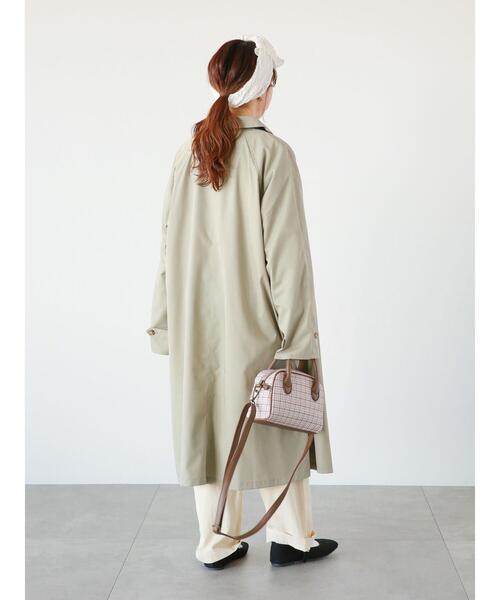 ehka sopo（エヘカソポ）の「ステンカラーコート（ステンカラーコート・レディース・カーキ/グレー/ベージュ・ﾌﾘ-）」の8枚目の写真