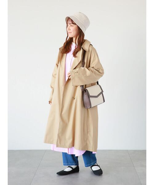 ehka sopo（エヘカソポ）の「ステンカラーコート（ステンカラーコート・レディース・カーキ/グレー/ベージュ・ﾌﾘ-）」の10枚目の写真