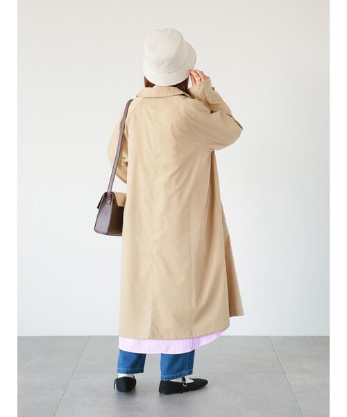 ehka sopo（エヘカソポ）の「ステンカラーコート（ステンカラーコート・レディース・カーキ/グレー/ベージュ・ﾌﾘ-）」の11枚目の写真