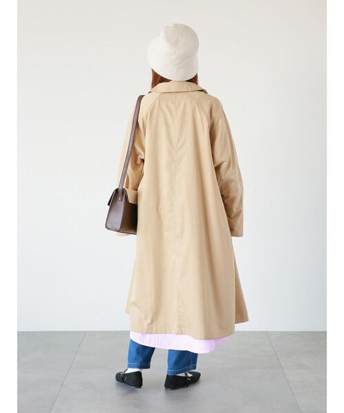 ehka sopo（エヘカソポ）の「ステンカラーコート（ステンカラーコート・レディース・カーキ/グレー/ベージュ・ﾌﾘ-）」の12枚目の写真