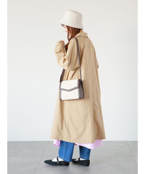 ehka sopo（エヘカソポ）の「ステンカラーコート（ステンカラーコート・レディース・カーキ/グレー/ベージュ・ﾌﾘ-）」の13枚目の写真