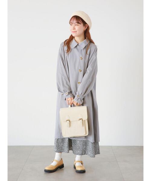 ehka sopo（エヘカソポ）の「ステンカラーコート（ステンカラーコート・レディース・カーキ/グレー/ベージュ・ﾌﾘ-）」の14枚目の写真