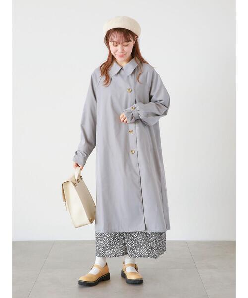 ehka sopo（エヘカソポ）の「ステンカラーコート（ステンカラーコート・レディース・カーキ/グレー/ベージュ・ﾌﾘ-）」の15枚目の写真