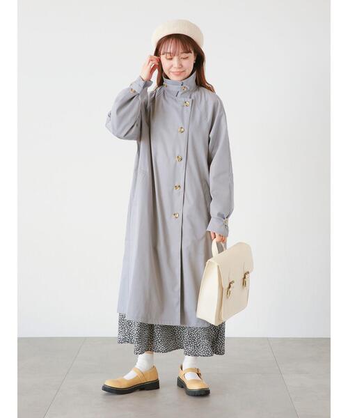 ehka sopo（エヘカソポ）の「ステンカラーコート（ステンカラーコート・レディース・カーキ/グレー/ベージュ・ﾌﾘ-）」の16枚目の写真