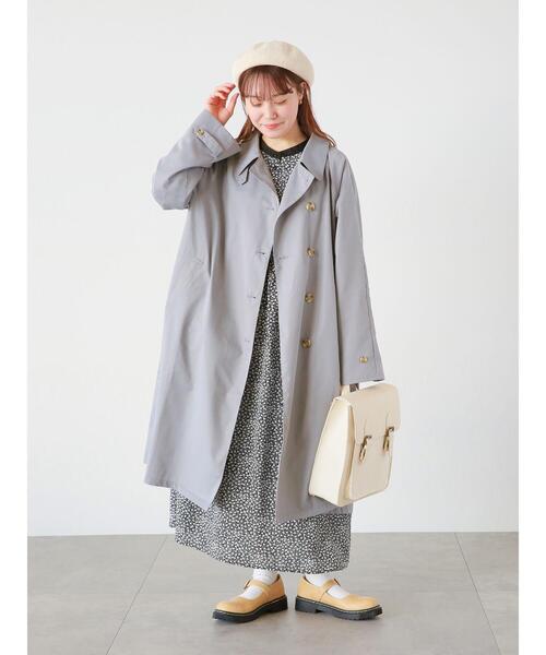ehka sopo（エヘカソポ）の「ステンカラーコート（ステンカラーコート・レディース・カーキ/グレー/ベージュ・ﾌﾘ-）」の22枚目の写真