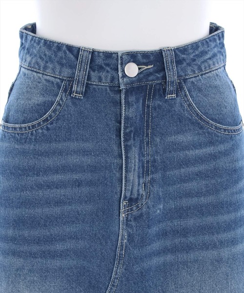 clear（クリア）の「リメイク風フリンジデニムロングスカート（デニムスカート・レディース・ブルー/ライトブルー・M/S）」の7枚目の写真