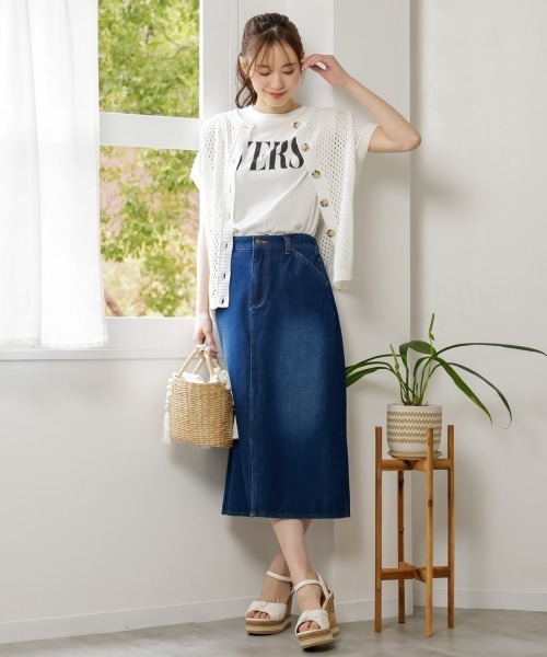 SMILE LAND(スマイルランド)の「大きいサイズ 透かし編2WAYニットプルオーバー(ニット/セーター・レディース・ブラック/オフホワイト・5L~6L/L~LL/3L~4L)」の3枚目の写真