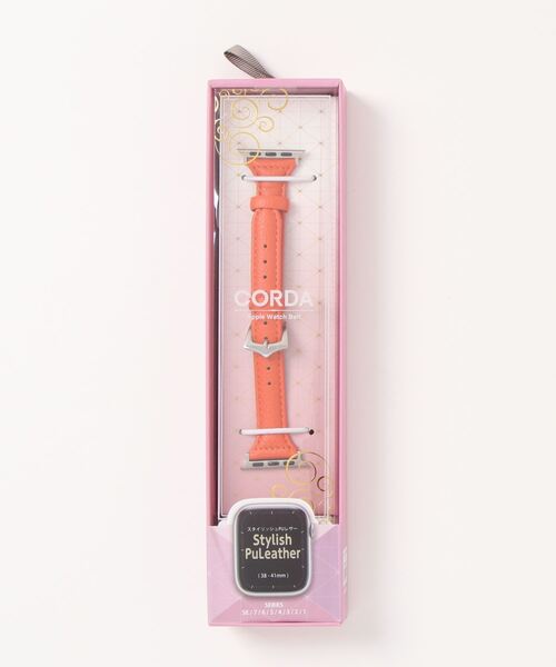 SiNCERE(シンシア)の「〈CORDA/コルダ〉Apple Watch Band/アップルウォッチバンド スタイリッシュPUレザー〈38-41mm用〉(デジタル腕時計・レディース・スカイブルー/ブラック/ホワイト/オレンジ・38/41)」の16枚目の写真