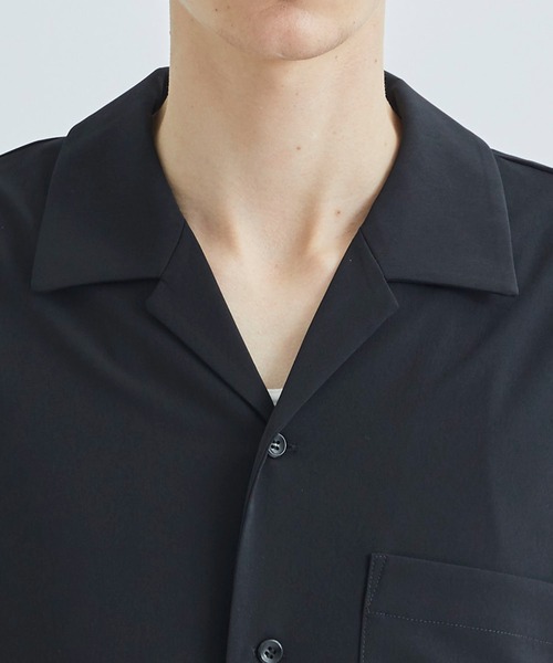 ATTACHMENT(アタッチメント)の「STUDIOUS別注 DROP SHOULDER OPEN COLLAR S/S SH(シャツ/ブラウス・メンズ・ブラック/ネイビー/キナリ・1/2)」の13枚目の写真