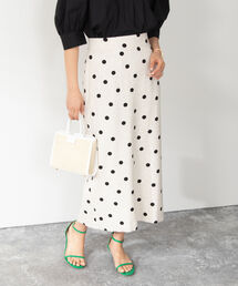 NOLLEY’S | ドットプリントミディタイトスカート(スカート)