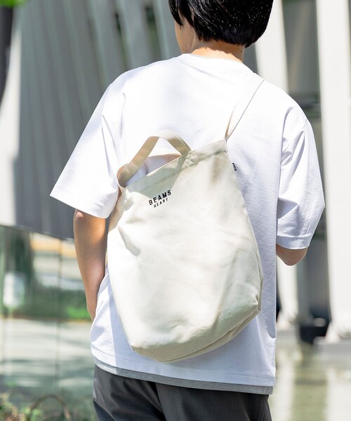 BEAMS HEART（ビームスハート）の「【ユニセックス】キャンバス 2WAY トートバッグ（ノートPC収納可能）（トートバッグ・メンズ・オフホワイト・FREE）」の17枚目の写真